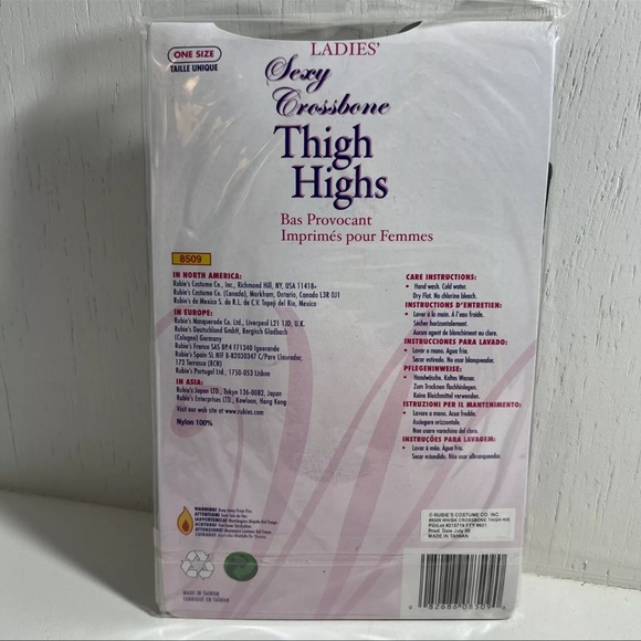 Secret Wishes Sexy Crossbone Thigh Highs - Picture 4 of 8